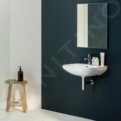 Laufen Lua - Wastafel 46x60 Cm, Met Overloop, Kraangat, LCC, Wit H8110834001041 -Badkamer Paradijs 4d8becdfec91c713b351681a