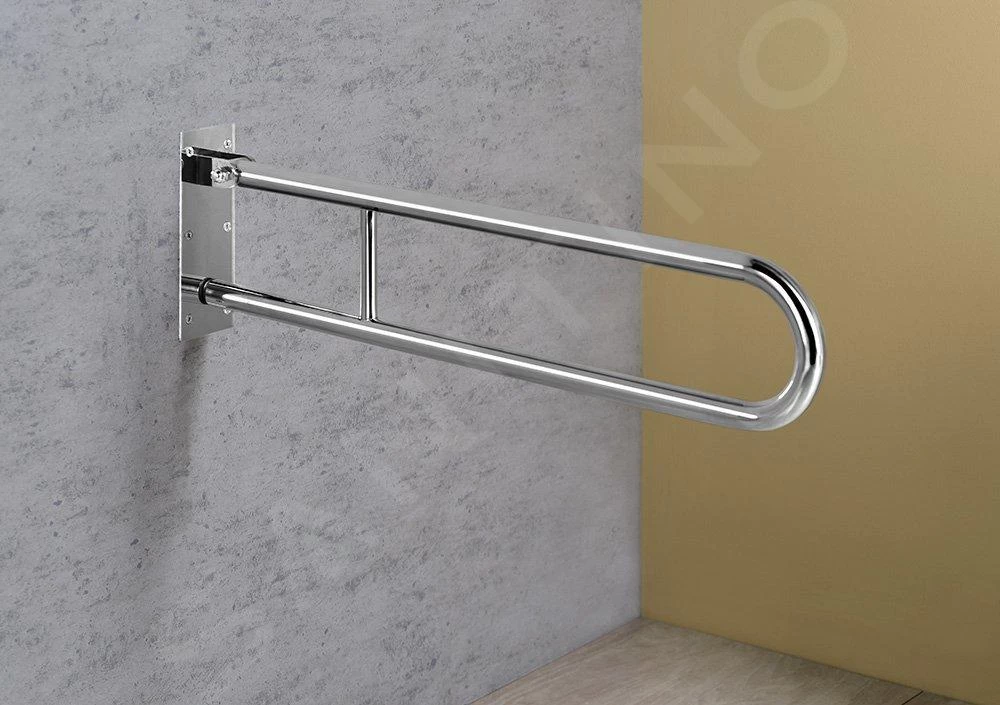 Sapho Badkamer Apparatuur - Handgreep Draaibaar, Lengte 813 Mm, Rvs XH518 5 Sapho Badkamer Apparatuur - Handgreep Draaibaar, Lengte 813 Mm, Rvs XH518 - Afbeelding 3