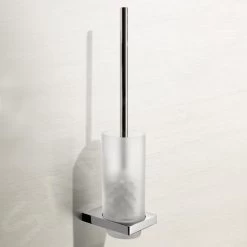 Keuco Edition 11 - WC-borstel Met Houder, Mat Glas/chroom 11164019000 -Badkamer Paradijs 50bbc31c64106b908975c66c