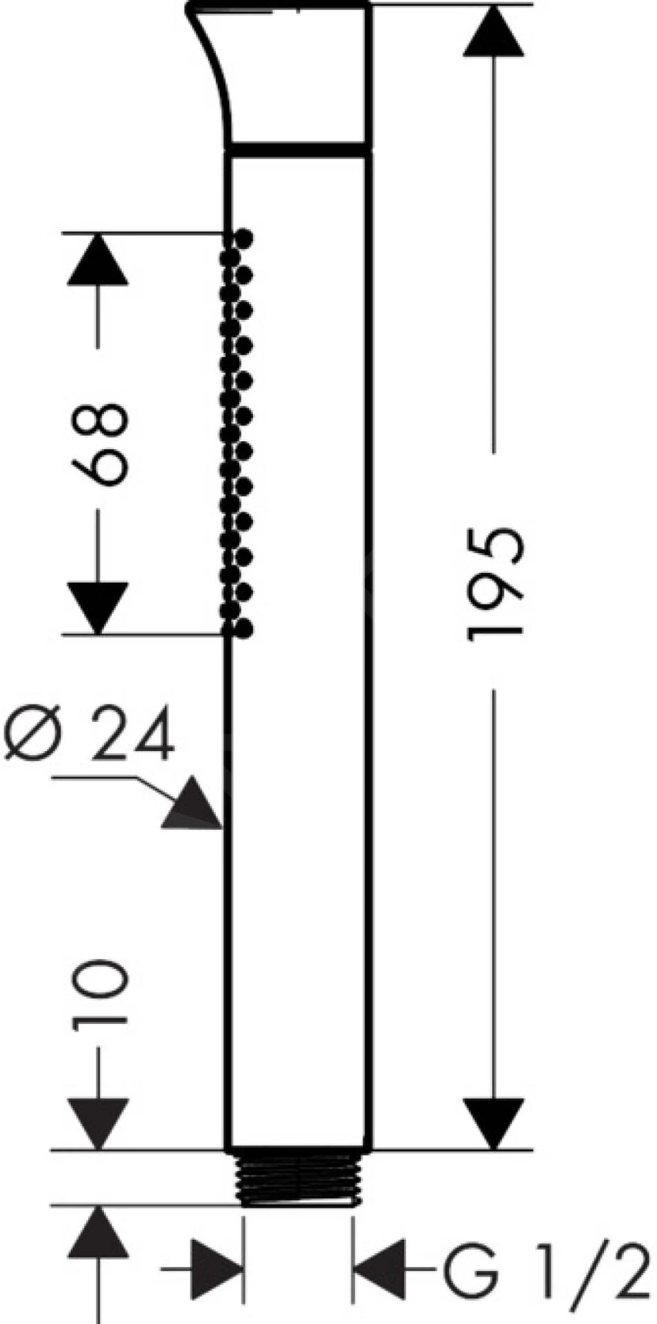 Axor Starck Organic - Handdouche Buis, 2jet, Chroom 12680000 4 Axor Starck Organic - Handdouche Buis, 2jet, Chroom 12680000 - Afbeelding 2
