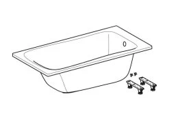 Geberit Selnova - Bad 1500x700x428 Mm, Wit 554.281.01.1 -Badkamer Paradijs 54fb6d7d721b9386d5c50299