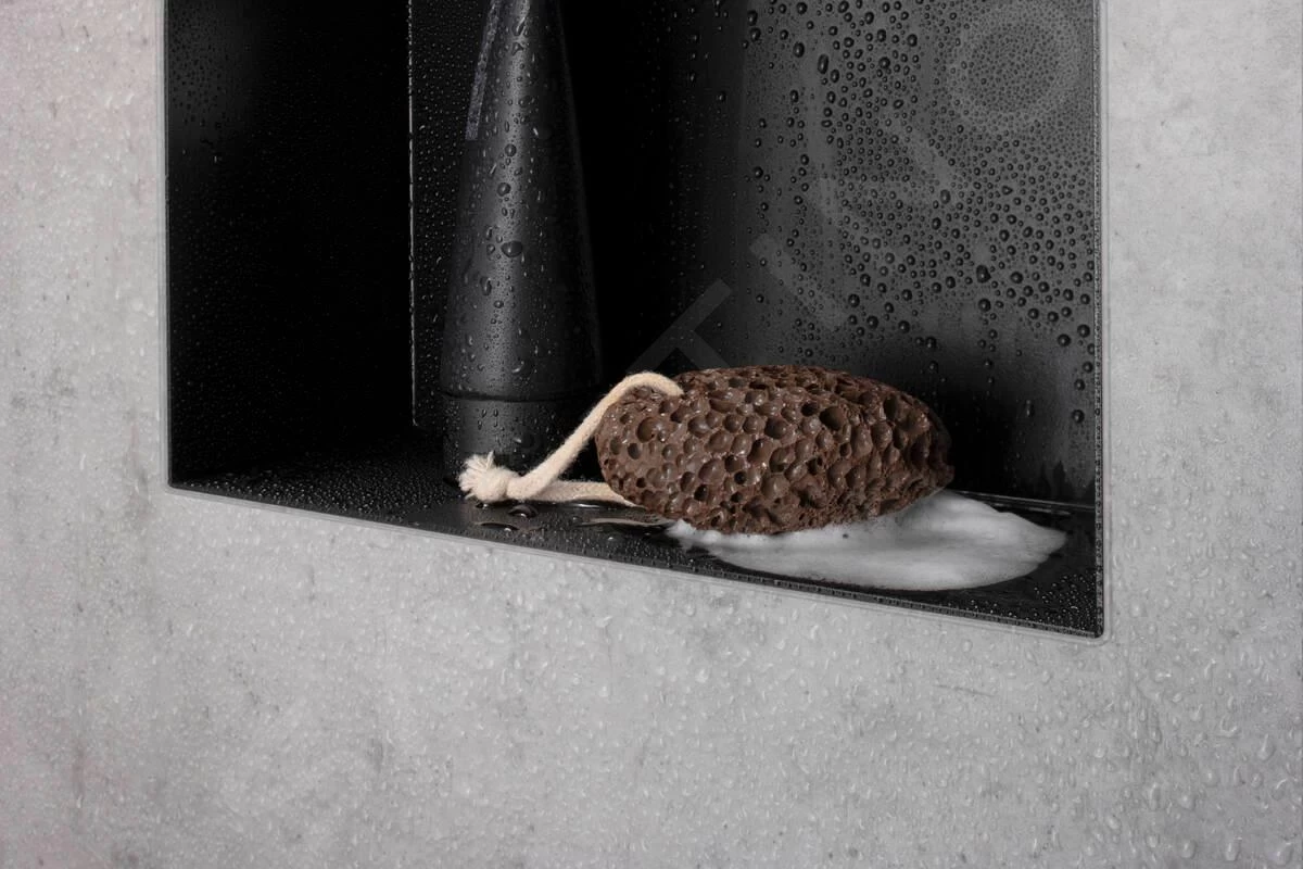 Hansgrohe XtraStoris Minimalistic - Inbouwnis, 300x300x100 Mm, Mat Zwart 56073670 6 Hansgrohe XtraStoris Minimalistic - Inbouwnis, 300x300x100 Mm, Mat Zwart 56073670 - Afbeelding 4