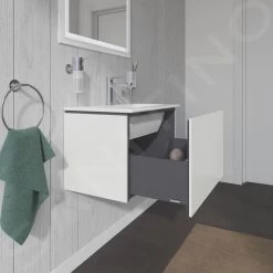 Duravit L-Cube - Wastafelonderkast Compact, 400x620x391 Mm, 1 La, Glanzend Wit LC615602222 -Badkamer Paradijs 59ddd784b13698c02c4efae9