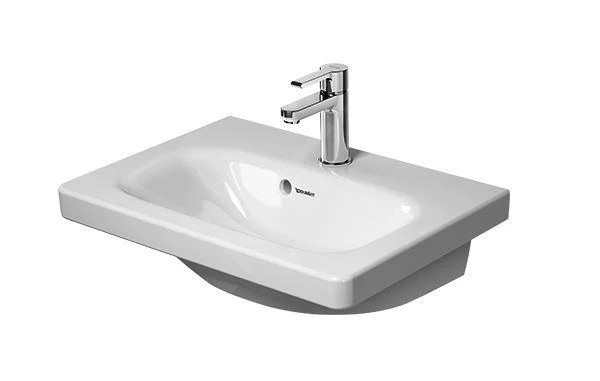 Duravit DuraStyle - Wastafel Compact, 550x400 Mm, Met 1 Kraangat, Met WonderGliss, Alpine Wit 23375500001 3 Duravit DuraStyle - Wastafel Compact, 550x400 Mm, Met 1 Kraangat, Met WonderGliss, Alpine Wit 23375500001