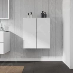 Duravit L-Cube - Zijkast 800x700x243 Mm, 2 Deuren, Wit Mat LC116701818 -Badkamer Paradijs 5b9c317b9ee0b9fe071af3d0