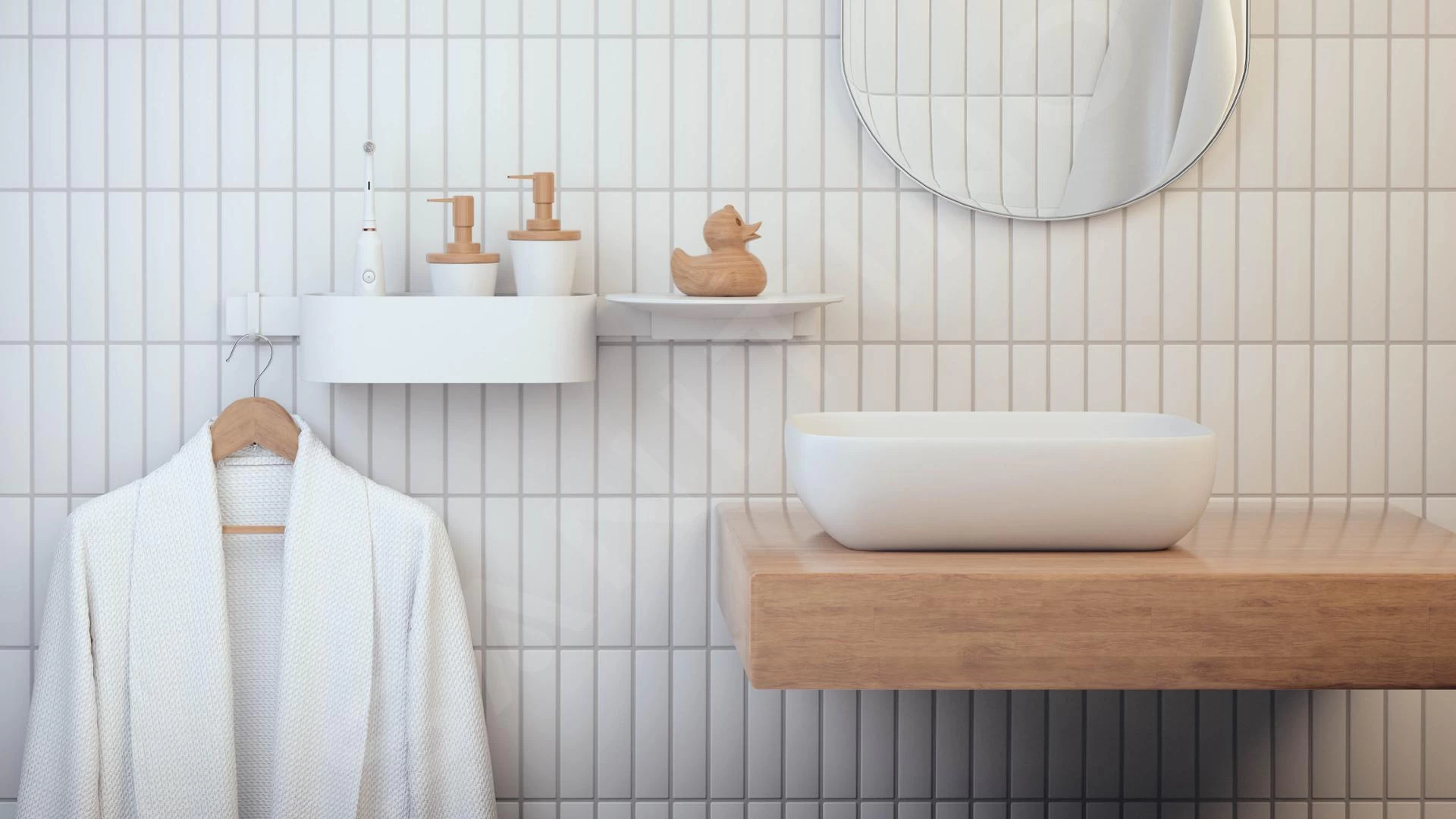 Hansgrohe WallStoris - Doucheset Van Douchekop 105, 3 Straalsoorten, Thermostaatkraan En Douche Accesoires, Mat Wit 24250700 12 Hansgrohe WallStoris - Doucheset Van Douchekop 105, 3 Straalsoorten, Thermostaatkraan En Douche Accesoires, Mat Wit 24250700 - Afbeelding 10