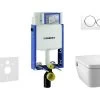 Geberit Kombifix - Inbouwreservoir Voor Hangend Toilet Met SIGMA20 Bedieningsknop, Wit/glanzend Chroom + Tece One - Hangend Douche-wc En Wc-bril, Rimless, SoftClose 110.302.00.5 NT4 -Badkamer Paradijs 5c6d6c77ffb17ecb1360974f 1