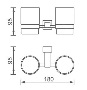 Novaservis Titania Anet - Glashouder, Melkglas/chroom 66357,0 4 Novaservis Titania Anet - Glashouder, Melkglas/chroom 66357,0 - Afbeelding 2