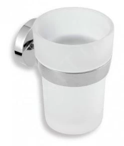 Novaservis Metalia 11 - Tandenborstel- En Tandpastahouder, Glas/chroom 0106,0