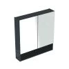 Geberit Selnova Square - Spiegelkast 850x588x175 Mm, 2 Deuren, Mat Lava 501.265.00.1 -Badkamer Paradijs 6001a1c5ea4c865033962c9e