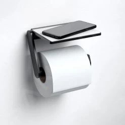 Keuco Plan - Toiletrolhouder Met Plankje, Mat Zwart 14973370000 -Badkamer Paradijs 603acc166ee600da505bb6f2