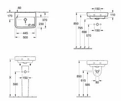 Villeroy & Boch O.novo - Fontein 500x370 Mm, Zonder Overloop, Zonder Kraangat, CeramicPlus, Alpine Wit 434453R1 -Badkamer Paradijs 64e99f10ef0919d961e8375f