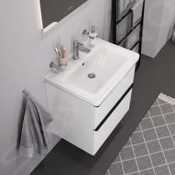 Duravit D-Neo - Wastafel 650x480 Mm, Met Kraangat, Met WonderGliss, Wit 23676500001 -Badkamer Paradijs 666fe1a87587483eb7f1d8d2