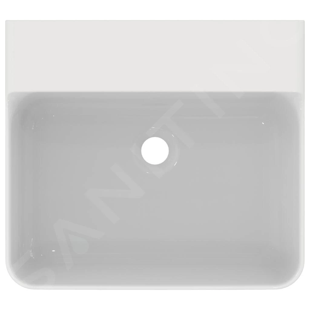 Ideal Standard Conca Ceram - Wastafel 500x450 Mm, Zonder Overloop, Zonder Kraangat, Wit T378701 5 Ideal Standard Conca Ceram - Wastafel 500x450 Mm, Zonder Overloop, Zonder Kraangat, Wit T378701 - Afbeelding 3