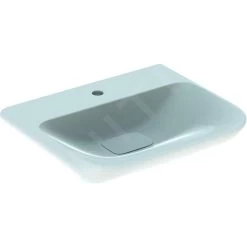 Geberit MyDay - Wastafel, 600x480 Mm, Met KeraTect, Wit 125460600