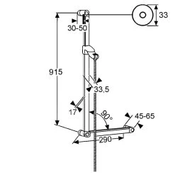 Kludi Sirena Care - Barrièrevrije Douchestang, Chroom 6150305-00 -Badkamer Paradijs 6b7a4e1e93b31a7513f6f949