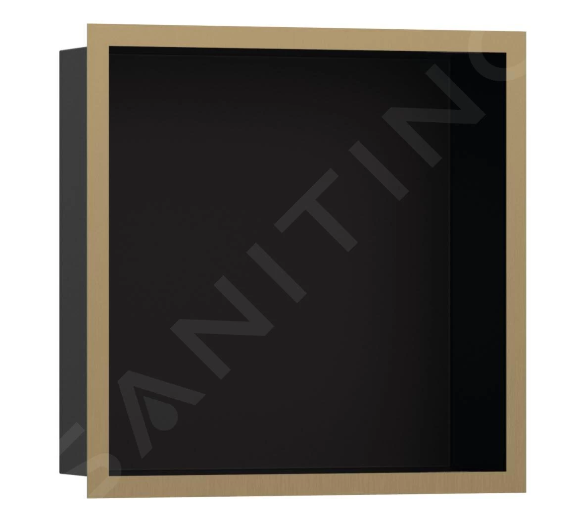 Hansgrohe XtraStoris Individual - Inbouwnis Met Designlijst, 300x300x100 Mm, Mat Zwart/geborsteld Brons 56098140 3 Hansgrohe XtraStoris Individual - Inbouwnis Met Designlijst, 300x300x100 Mm, Mat Zwart/geborsteld Brons 56098140