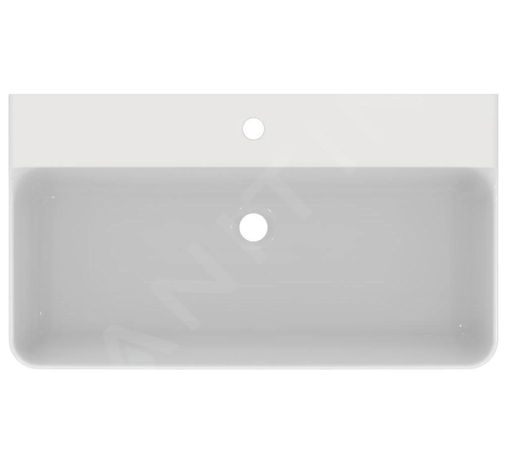 Ideal Standard Conca Ceram - Wastafel 800x450 Mm, Zonder Overloop, Met Kraangat, Wit T379501 5 Ideal Standard Conca Ceram - Wastafel 800x450 Mm, Zonder Overloop, Met Kraangat, Wit T379501 - Afbeelding 3