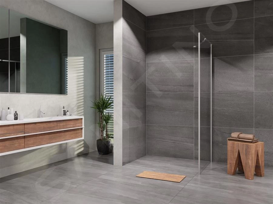 Lansanit LitLUX Brix - Vaste Douchewand 800 Mm, Glanzend Aluminium/helder Glas SPHY80 3 Lansanit LitLUX Brix - Vaste Douchewand 800 Mm, Glanzend Aluminium/helder Glas SPHY80