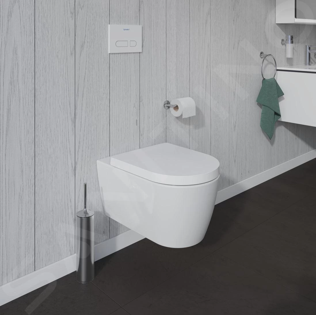 Duravit ME By Starck - Wandcloset, Met HygieneGlaze, Alpine Wit 2528092000 11 Duravit ME By Starck - Wandcloset, Met HygieneGlaze, Alpine Wit 2528092000 - Afbeelding 9