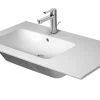 Duravit ME By Starck - Wastafel Asymmetrisch 830x490 Mm, Met Kraangat Links, Met WonderGliss, Wit 23458300001 -Badkamer Paradijs 6f2da42cc57e3e6ac849ea58
