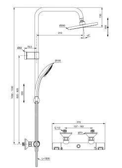 Ideal Standard CeraTherm - Doucheset Met Thermostaat, 300x200 Mm, 3jets, Chroom A7701AA 9 Ideal Standard CeraTherm - Doucheset Met Thermostaat, 300x200 Mm, 3jets, Chroom A7701AA -Badkamer Paradijs 7066e3ff38966e2a7011a59a