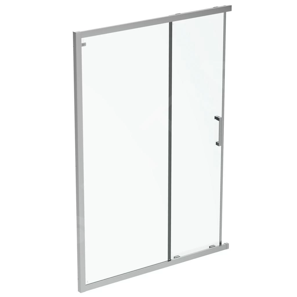 Ideal Standard Connect 2 - Schuifdeur, 2-delig, 1400 Mm, Silver Bright/helder Glas K9265EO 3 Ideal Standard Connect 2 - Schuifdeur, 2-delig, 1400 Mm, Silver Bright/helder Glas K9265EO