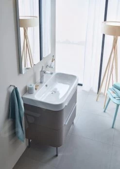 Duravit Happy D.2 - Wastafel 800x505 Mm, Met Overloop, Met Kraangat, Wit 2318800000 -Badkamer Paradijs 70e6688701df65dadcb7c3a9