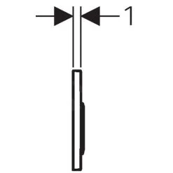 Geberit Omega20 - Bedieningsplaat OMEGA20, Wit/goud 115.085.KK.1 -Badkamer Paradijs 70f6181a1d98aefcc8f0cb13