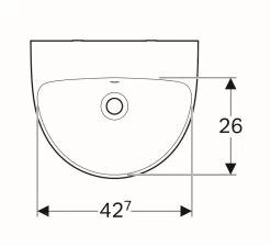Geberit Selnova - Fontein 500x410 Mm, Met Overloop, Zonder Kraangat, Wit 500.294.01.1 -Badkamer Paradijs 7135f2f1172165c61f0a0077