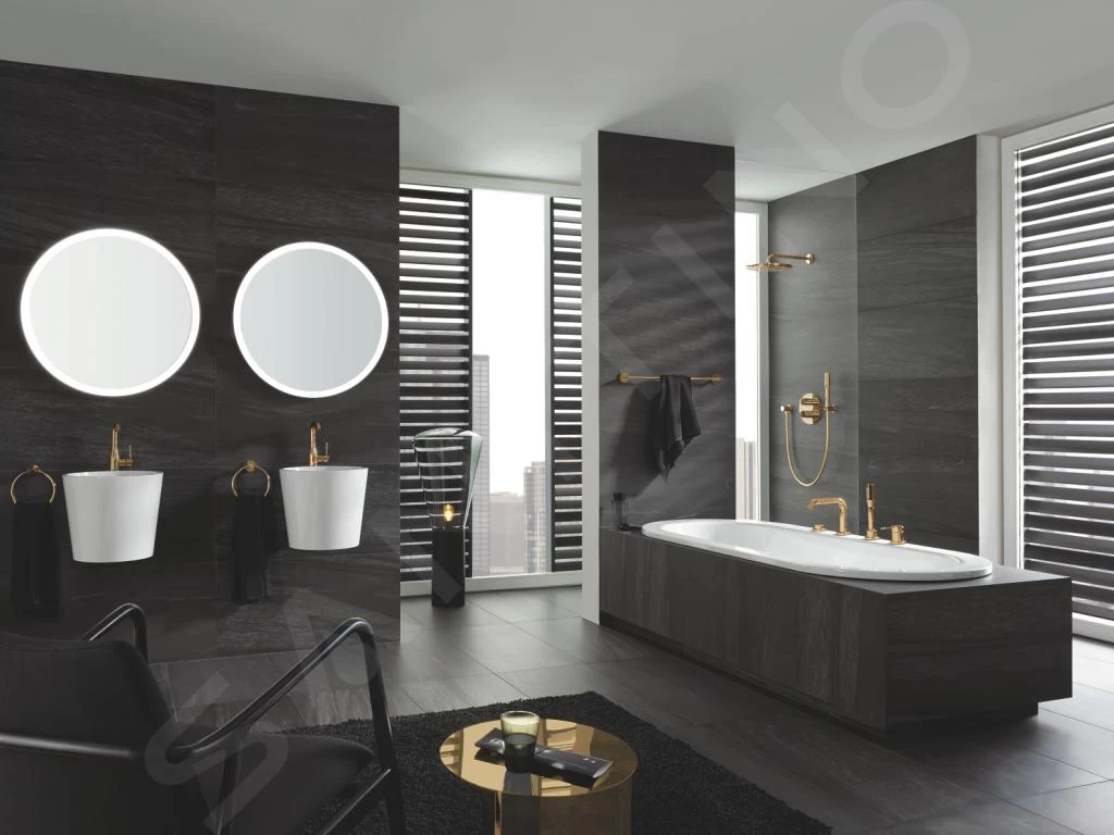 Grohe Rainshower Cosmopolitan - Hoofddouche Cosmopolitan 310 Met Douchearm, 1 Straalsoort, Cool Sunrise 26066GL0 7 Grohe Rainshower Cosmopolitan - Hoofddouche Cosmopolitan 310 Met Douchearm, 1 Straalsoort, Cool Sunrise 26066GL0 - Afbeelding 5