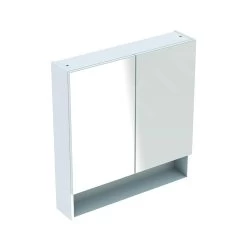 Geberit Selnova Square - Spiegelkast 850x588x175 Mm, 2 Deuren, Glanzend Wit 501.264.00.1