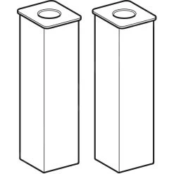 Geberit Toebehoren - Steunpoten, 2 Stukken, Chroom 500550000 -Badkamer Paradijs 73398521b6f18dfbd9cd31c8