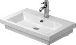 Duravit 2nd Floor - Wastafel 800x500 Mm, Met Overloop, Met Kraangat, Wit 0491800000