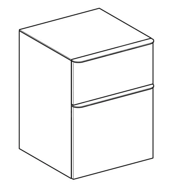 Geberit Smyle Square - Zijkast, 2 Laden, Zand Grijs 500.357.JL.1 5 Geberit Smyle Square - Zijkast, 2 Laden, Zand Grijs 500.357.JL.1 - Afbeelding 3