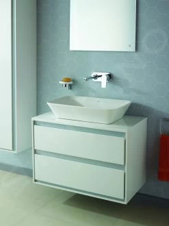 Ideal Standard Connect Air - Hoge Kast 400x300x1600 Mm, Glanzend Wit/lichtgrijs Mat E0832KN -Badkamer Paradijs 798d7e6e20cccc481aed3512