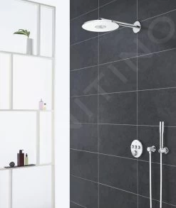 Grohe Rainshower SmartActive - Hoofddouche 310, Douchearm 430 Mm, 2jets, Moon White 26475LS0 -Badkamer Paradijs 7a38725ac249180e406efaeb