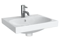 Geberit Acanto - Fontein 450x380 Mm, Met Kraangat En Overloop, KeraTect, Wit 500.636.01.8 -Badkamer Paradijs 7e1541cdb963024f9223bf25