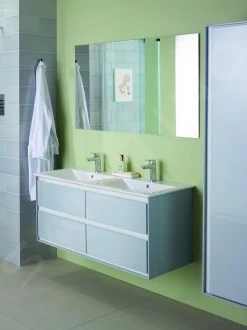 Ideal Standard Connect Air - Hoge Kast 400x300x1600 Mm, Glanzend Wit/lichtgrijs Mat E0832KN -Badkamer Paradijs 7fcd805a0255ef37b855a195