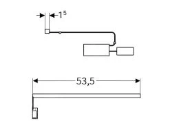 Geberit Toebehoren - Lichtlijst Voor Lade, Lengte 535 Mm 501535000 -Badkamer Paradijs 84a9c2667335e43a2b330063