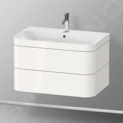 Duravit Happy D.2 Plus - Wastafelonderkast Met Wastafel 480x775x490 Mm, 2 Laden, Wit Hoogglans HP4637O2222 -Badkamer Paradijs 850211b096da9e0027988c0c