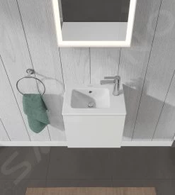 Duravit L-Cube - Wastafelonderkast 400x420x294 Mm, Scharnieren Links, Wit Mat LC6272L1818 -Badkamer Paradijs 8563264b72e3c9b845db5f06