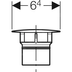 Geberit Toebehoren - Ventielafdekking Voor Afvoerplug Voor Wastafelaansluiting Clou, Alpine Wit 241.993.11.1 -Badkamer Paradijs 8aa80d6dfbb7040299c90db6