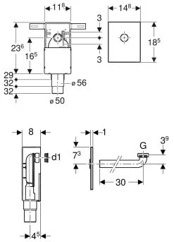 Geberit Toebehoren - Set Inbouwsifon Voor Wastafel, Afvoer Horizontaal, Alpine Wit 151.120.11.1 -Badkamer Paradijs 8c9bd6689413ebc3fb8fd344 1