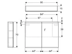 Geberit Option - Spiegelkast Met Verlichting, 900x700x150 Mm 500.583.00.1 -Badkamer Paradijs 8ca57453ba7c57afcfc91958