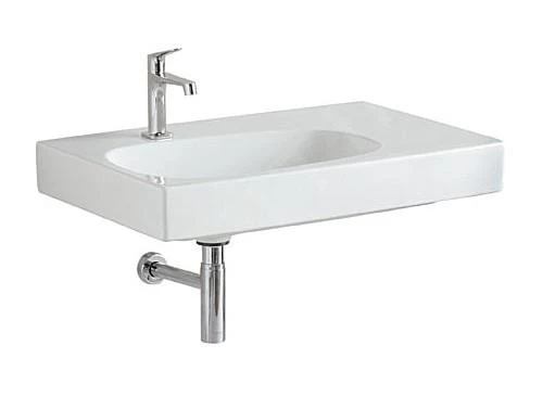 Geberit Citterio - Wastafel 750x500 Mm, Kraangat Links, Zonder Overloop, Met Bijzetplank Rechts, KeraTect, Wit 500.545.01.1 5 Geberit Citterio - Wastafel 750x500 Mm, Kraangat Links, Zonder Overloop, Met Bijzetplank Rechts, KeraTect, Wit 500.545.01.1 - Afbeelding 3