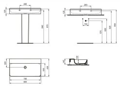 Ideal Standard Conca Ceram - Opbouw Wastafel 800x450 Mm, Zonder Overloop, Zonder Kraangat, Wit T383101 -Badkamer Paradijs 8faab473a5af9f4023de741e