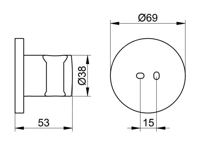 Keuco Edition 400 - Wanddouchehouder, Geborsteld Zwart Chroom 51591130000 4 Keuco Edition 400 - Wanddouchehouder, Geborsteld Zwart Chroom 51591130000 - Afbeelding 2
