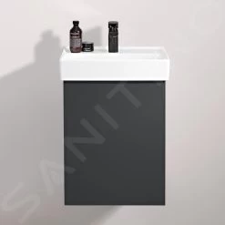 Villeroy & Boch Collaro - Wastafelkast, 410x546x344 Mm, 1 Deur, Scharnieren Rechts, Mat Zwart C00501PD -Badkamer Paradijs 914fb19e0465e0f1fc8e56f3