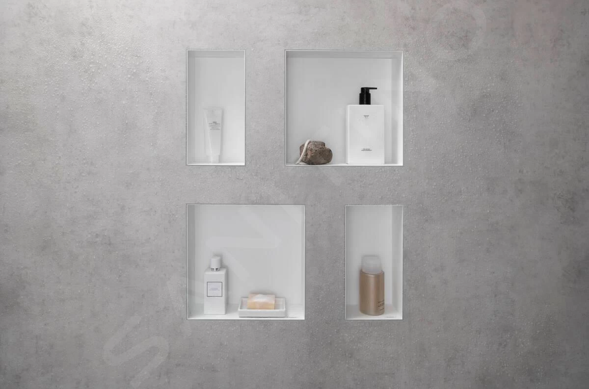 Hansgrohe XtraStoris Original - Inbouwnis, 300x300x100 Mm, Mat Wit 56061700 7 Hansgrohe XtraStoris Original - Inbouwnis, 300x300x100 Mm, Mat Wit 56061700 - Afbeelding 5